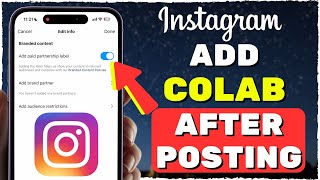 How To Add Collaboration In Instagram AFTER POSTING 2024 [upl. by Kaz]