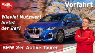 BMW 2er Active Tourer Wieviel Nutzwert bietet der Kompaktvan  Fahrbericht  auto motor und sport [upl. by Eelirrem]