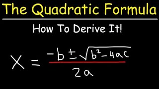 How to derive “ Quadratic formula ” from quadratic equation ax²  bx  c0❓❓ [upl. by Liggett610]