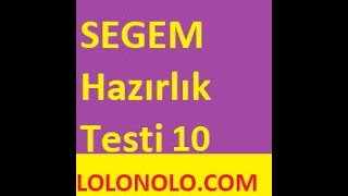 SEGEM Hazırlık Testi 10 Segem Çıkmış sorular Segem sınav soruları test Google Chrome 2020 01 26 [upl. by Aidul181]