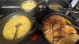 SUNDAY DINNER Vidalia onion chicken ￼Fresh Fried Corn Rice and Green Beans [upl. by Attenweiler86]