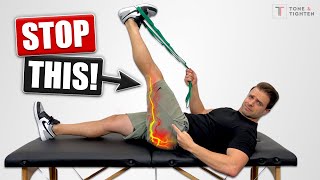 STOP Stretching Your Hamstrings For Sciatica Relief Do THIS Instead [upl. by Ahseetal]