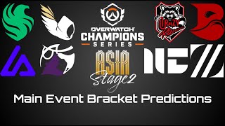 OWCS 2024 Asia Stage 2 Main Event Bracket Predictions [upl. by Farnsworth81]