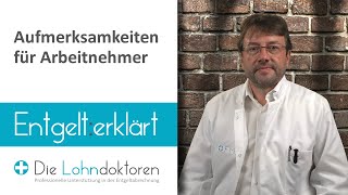 Entgelt erklärt Aufmerksamkeiten für Arbeitnehmer [upl. by Straub]