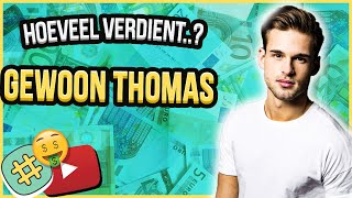 dit is hoeveel GEWOON THOMAS verdient met zijn YouTube Views  SuperShorts SuperSociaal [upl. by Hulen]