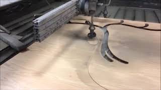 Techni Waterjet TJ3000 Cutting Wood [upl. by Anitnemelc]