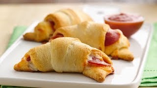 Pepperoni and Cheese Crescents  Pillsbury Recipe [upl. by Hiro]