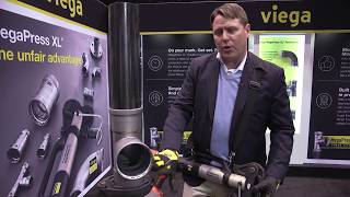 Viega MegaPress XL at AHR 2018 with BNP Media Plumbing Group [upl. by Reade]