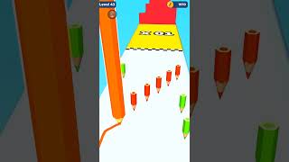 Colour Pencile Run Gameplay Android Part 7  shorts games trending funny gaming mobilegame [upl. by Backer]