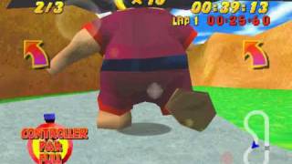 Diddy Kong Racing Playing as Wizpig [upl. by Nwahsirhc]