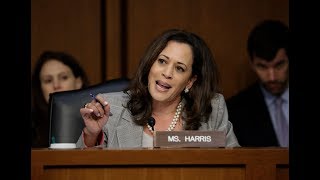 Sen Kamala Harris Goes After Atty Gen Jeff Sessions  Los Angeles Times [upl. by Nowtna]