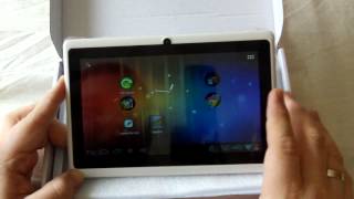 Allwinner 7inch A13 Android Tablet  Overclocked  review amp games PART 1 [upl. by Abroms]