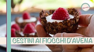 Cestini ai fiocchi davena  Rolled Oat Baket [upl. by Evad]