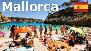 Mallorca Spain 4K  Walking Tour of 5 TopRated Beaches  2024 [upl. by Aronoh]