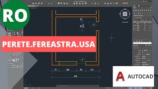 Cum să desenezi Pereți Ferestre Uși în AutoCAD  Detaliat [upl. by Aridan]