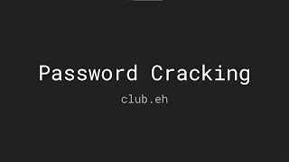 Introduction to Password Cracking [upl. by Potts]