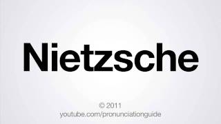 How to Pronounce Nietzsche [upl. by Homerus]