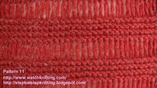 ElongatedDrop Stitch  Free Knitting Tutorials  Stitch 11 [upl. by Pearse]