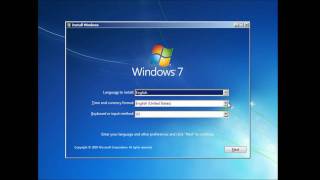 Formatting and Clean Install of Windows 7 [upl. by Lorrimor322]