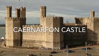 Caernarfon Castle amp Town Walls North Wales  Drone Vision [upl. by Neelrak91]