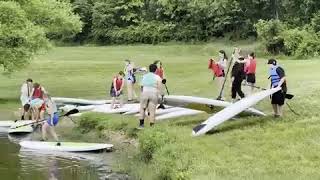 Neshaminy eighthgrade boating trip to Core Creek Park [upl. by Lissak]