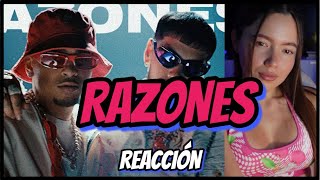 REACCIÓN  RAZONES  Anuel AA Ozuna DJ Luian Mambo Kingz [upl. by Coonan]