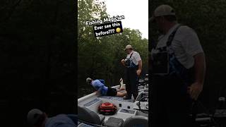 Bass fishing shenanigans 🤣 fishing bassfishing cruzelouisianaoutdoors [upl. by Salohcim]