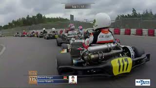 DKM2019 Deutsche KartMeisterschaft Wackersdorf DJKM Rennen 1 [upl. by Tnek664]