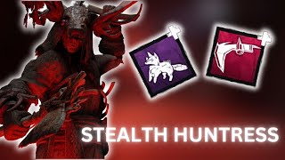 DBD This STEALTH HUNTRESS BUILD is amazing [upl. by Saimerej]