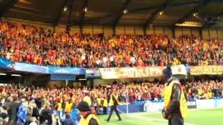 Cimbom omuz omuza Stamford Bridgede Tribün çekimi Galatasaray fans bounce at Stamford Bridge [upl. by Sinnaoi]