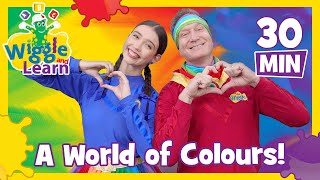 A World of Colours 🌈 Wiggle and Learn 📚 The Wiggles [upl. by Jansson]