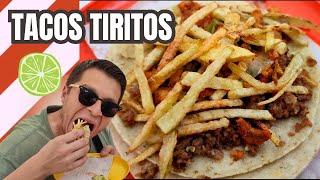 Los MEJORES TACOS del tianguis de Tecámac Centro  quotTACOS TIRITOSquot [upl. by Keefer]