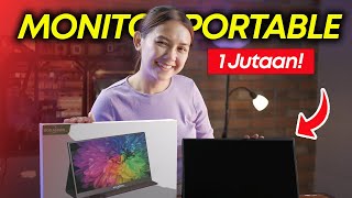 Unboxing amp Review Monitor Portable Murah Terlaris 2024  Goojodoq Portable Monitor Review Indonesia [upl. by Assiar142]