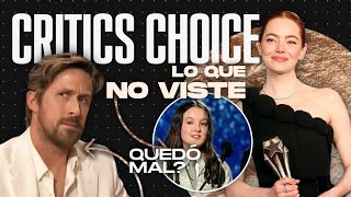 CRITICS CHOICE AWARDS 2024 TODO lo que NO VISTE  Mejores Momentos  Ganadores Chisme y más [upl. by Ernaline]