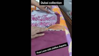 🛍️✈️ Pure Lown dress materials 💕fashion lown unboxing review haul 💞shorts 💞dubai [upl. by Franky554]