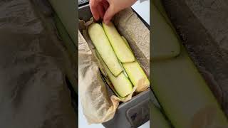 Zucchini Lasagna in a LOAF PAN 😮 shorts viralshorts easyrecipes homemade [upl. by Brownson]