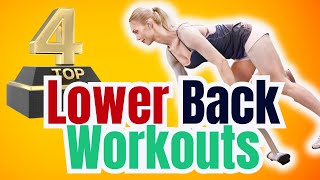 Top 4 Lower Back Workouts At Gym Do It Right [upl. by Lydell]