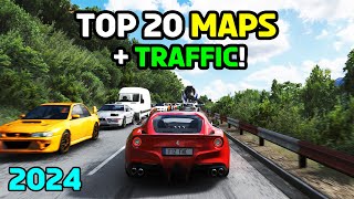 TOP 20 Maps with TRAFFIC for ASSETTO CORSA in 2024 [upl. by Bouzoun]