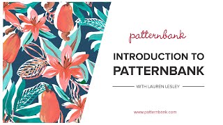 Introduction to Patternbank  Online Textile Design Studio  Pattern  Surface Pattern [upl. by Horsey635]