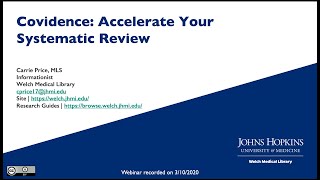 Covidence Accelerate Your Systematic Review [upl. by Raveaux]