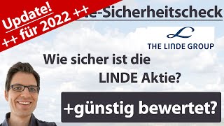 Linde Aktienanalyse – Update 2022 Wie sicher ist die Aktie günstig bewertet [upl. by Jamille432]