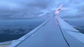 Finnair A321231 OHLZP  Full approach and landing at Helsinki Vantaa [upl. by Phillip]