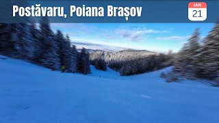 Ski Poiana Brasov  21 Ian 2024  Coborare Sulinar  Bradul [upl. by Narih]