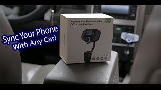 ABOX Wireless Car Bluetooth FM Transmitter BT70 Review [upl. by Aerdnaed372]