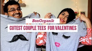 Cutest Couple Gifts for Valentines Day BonOrganik Review amp Haul  Limelights  Neha Chatlani [upl. by Reese577]