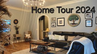 Come see this Home tour 2024 with new flooring amp chandelier [upl. by Ahsienak]