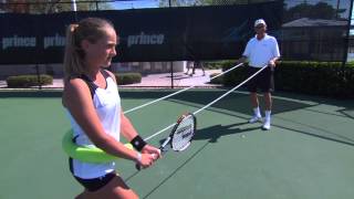 Two Handed Backhand  High Performance Teaching Series by IMG Academy Bollettieri Tennis 4 of 9 [upl. by Emmuela]