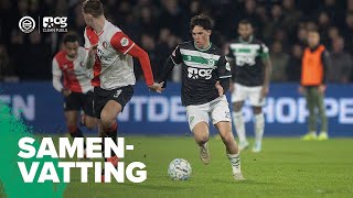 STRIJDEN in de HALVE FINALE  Samenvatting Feyenoord  FC Groningen [upl. by Gerrie]