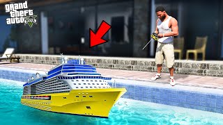 Franklin Built Most Expensive Rc Ship in GTA 5 [upl. by Nnylyram]