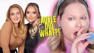 Reacting to working with ADELE Let’s Talk  NikkieTutorials [upl. by Socha]